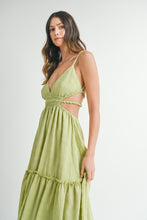 Load image into Gallery viewer, Mamba Cutout Waist Backless Maxi Dress