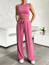 Load image into Gallery viewer, Ready Now Top and Drawstring Pants Set