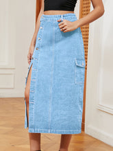 Load image into Gallery viewer, Cool Girl Denim Skirt