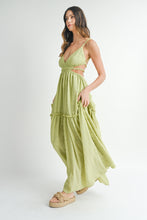 Load image into Gallery viewer, Mamba Cutout Waist Backless Maxi Dress