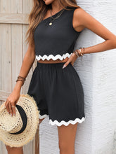 Load image into Gallery viewer, Costal Time Single Shoulder Top and Shorts Set