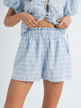 Load image into Gallery viewer, V-Neck Puff Sleeve Top and Shorts Set