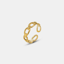 Load image into Gallery viewer, Titanium Steel Gold-Plated Adjustable Ring