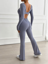 Load image into Gallery viewer, One Way Ticket Scoop Neck Long Sleeve Jumpsuit