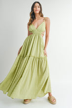 Load image into Gallery viewer, Mamba Cutout Waist Backless Maxi Dress