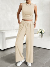 Load image into Gallery viewer, Ready Now Top and Drawstring Pants Set
