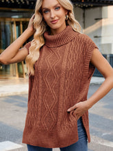 Load image into Gallery viewer, Fireside Turtleneck Sweater Vest