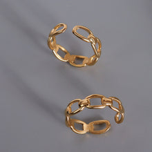 Load image into Gallery viewer, Titanium Steel Gold-Plated Adjustable Ring