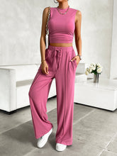 Load image into Gallery viewer, Ready Now Top and Drawstring Pants Set