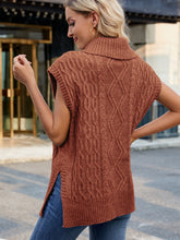 Load image into Gallery viewer, Fireside Turtleneck Sweater Vest