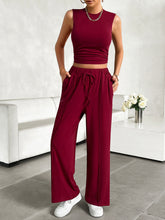 Load image into Gallery viewer, Ready Now Top and Drawstring Pants Set