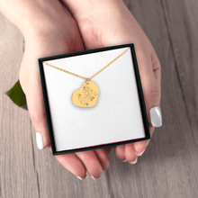 Load image into Gallery viewer, Line Art Portrait Heart Necklace