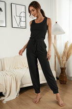 Load image into Gallery viewer, Moving Around Round Neck Jogger Jumpsuit