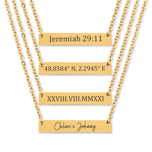 Load image into Gallery viewer, Horizontal Bar Necklace