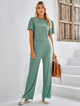 Load image into Gallery viewer, All Around Textured Top and Pants Set