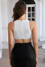 Load image into Gallery viewer, Glitter is It Zip-Back Cropped Tank