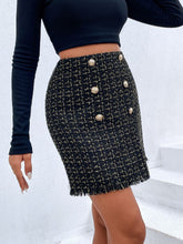 Load image into Gallery viewer, Sarah Fringe Hem Skirt