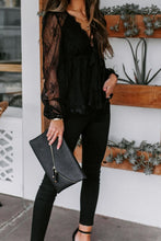 Load image into Gallery viewer, Lacey Sleeve Blouse