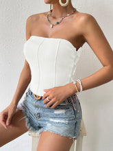 Load image into Gallery viewer, A Vibe Lace-Up Tube Top