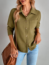Load image into Gallery viewer, Waffle Knit Button Up Shacket
