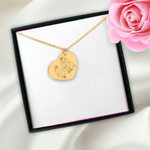 Load image into Gallery viewer, Line Art Portrait Heart Necklace