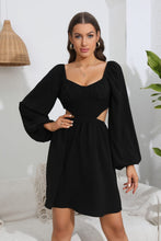 Load image into Gallery viewer, Midnight Moon Balloon Sleeve Dress