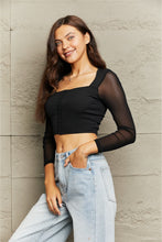 Load image into Gallery viewer, Square Neck Cropped Top