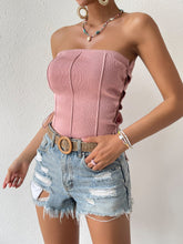 Load image into Gallery viewer, A Vibe Lace-Up Tube Top