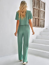 Load image into Gallery viewer, All Around Textured Top and Pants Set