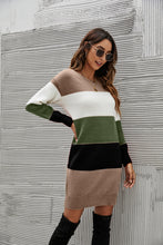 Load image into Gallery viewer, Block You Out Sweater Dress