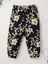 Load image into Gallery viewer, Girls Waffle Top and Floral Pants Set
