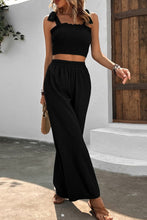 Load image into Gallery viewer, Carrie Crop Top and Wide Leg Pants Set