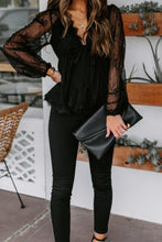 Load image into Gallery viewer, Lacey Sleeve Blouse