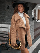 Load image into Gallery viewer, Double Take Zip-Up Collared Teddy Jacket