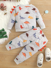 Load image into Gallery viewer, Baby Boy Dinosaur Pullover and Joggers Set