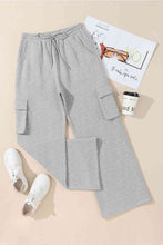 Load image into Gallery viewer, Drawstring Straight Pants with Pockets
