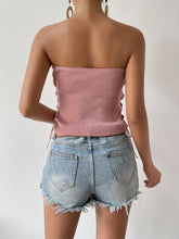 Load image into Gallery viewer, A Vibe Lace-Up Tube Top