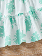 Load image into Gallery viewer, Girls Botanical Print Spaghetti Strap Dress