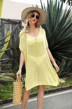 Load image into Gallery viewer, Coastal Side Slit Cover-Up Dress