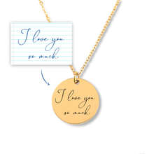 Load image into Gallery viewer, Custom Handwritten Necklace