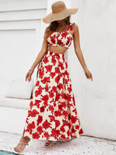 Load image into Gallery viewer, South Beach Top and Tiered Maxi Skirt Set