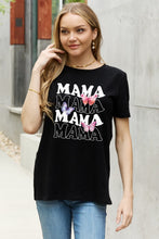Load image into Gallery viewer, MAMA Butterfly Graphic Cotton T-Shirt