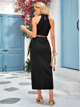 Load image into Gallery viewer, Island Time Crop Top and Wrap Skirt Set