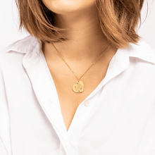 Load image into Gallery viewer, Line Art Portrait Heart Necklace