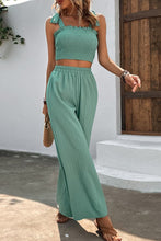 Load image into Gallery viewer, Carrie Crop Top and Wide Leg Pants Set