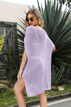 Load image into Gallery viewer, Coastal Side Slit Cover-Up Dress
