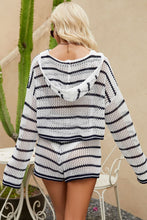 Load image into Gallery viewer, In the Cabana Knit Hoodie and Shorts Set