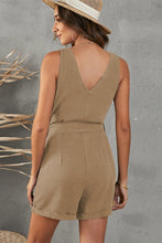 Load image into Gallery viewer, Linen Life Sleeveless Romper