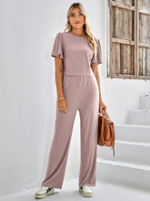 Load image into Gallery viewer, All Around Textured Top and Pants Set