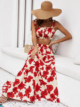 Load image into Gallery viewer, South Beach Top and Tiered Maxi Skirt Set